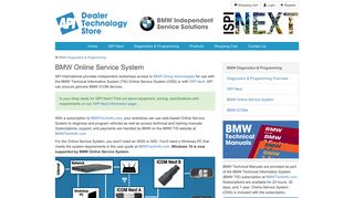 BMW Online Service System (OSS) | Independent Workshops | API ...