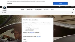 Register your BMW Login. - My BMW - BMW USA