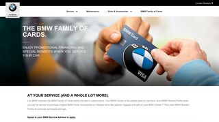 BMW Family of Cards - BMW Value Service.