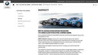 Indiana BMW Dealership Warranties at D-Patrick in Evansville