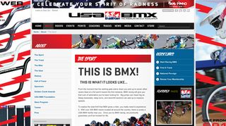 USA BMX / BMX CANADA - The Sport