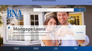Homepage | BNA Bank (New Albany, MS)