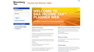 BNA Income Tax Planner