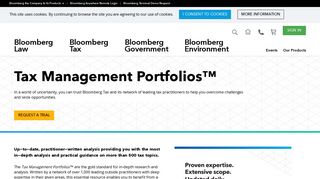 Tax Management Portfolios™ | Bloomberg Tax - Bloomberg BNA