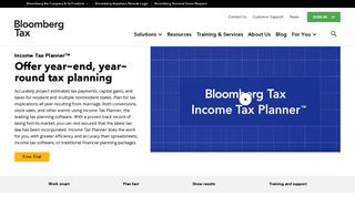 Income Tax Planner | Bloomberg Tax - Bloomberg Tax Technology
