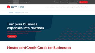Mastercard Credit Cards for Businesses | National Bank