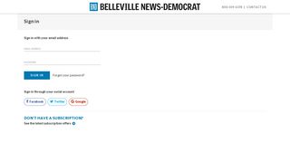 Sign in - Belleville News-Democrat