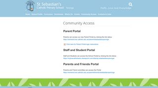 Community Access - St Sebastian's Catholic Primary School