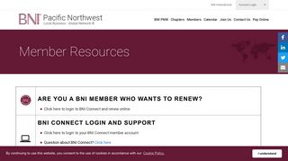 Member Resources | business networking, referral ... - BNI PNW