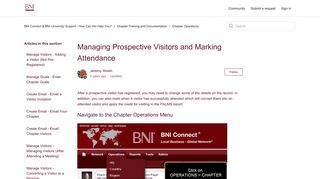 Managing Prospective Visitors and Marking Attendance – BNI ...