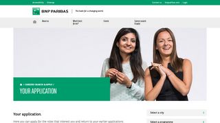 Your application · BNP Paribas Early Careers
