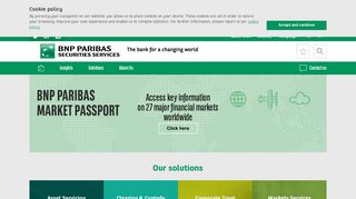 BNP Paribas Securities Services: Home