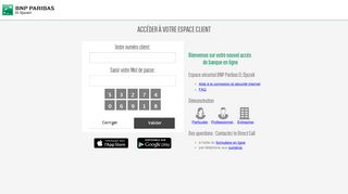 Bienvenue sur BNP Paribas - Accéder à votre espace client