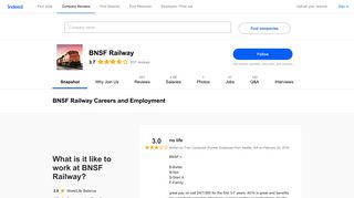 BNSF Railway Careers and Employment | Indeed.com