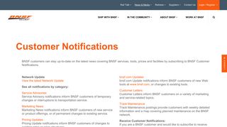 Customer Notifications | BNSF - BNSF Railway