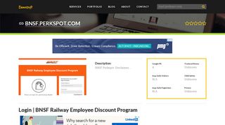 Welcome to Bnsf.perkspot.com - Login | BNSF Railway Employee ...