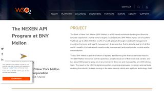 The NEXEN API Program at BNY Mellon - WSO2