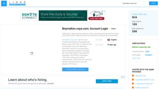 Visit Bnymellon.voya.com - Account Login | Voya Financial.