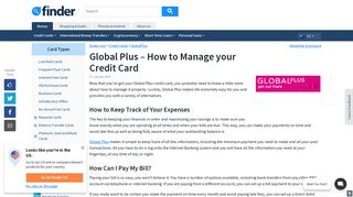 Global Plus - How to Manage your Credit Card | finder NZ - Finder.com