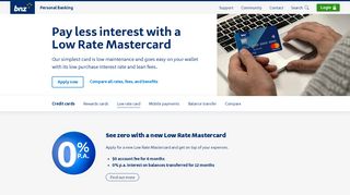 Low Rate Mastercard - BNZ