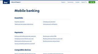 Mobile banking - BNZ