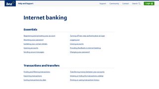 Internet banking - BNZ