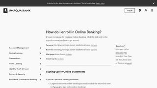 Enroll in Online Banking - Umpqua Bank