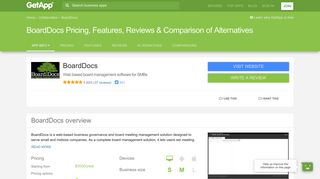 BoardDocs Pricing, Features, Reviews & Comparison of Alternatives ...