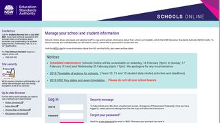 Schools Online - Board of Studies eBOS