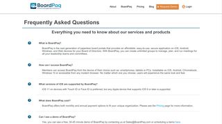Frequently asked questions about BoardPaq