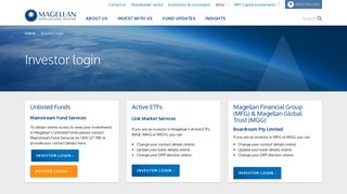 Investor login - Magellan Financial Group
