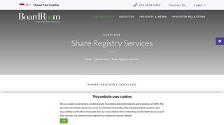 Share Registry Services - BoardRoom Limited