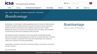 Boardvantage - ICSA