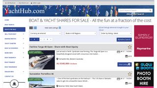 Boat & Yacht Shares For Sale | Yachthub