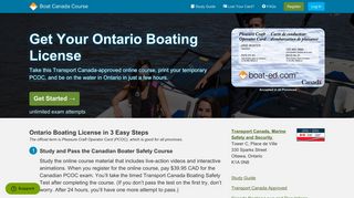 Ontario Boating License & Online Boat Exam | Boat Ed®