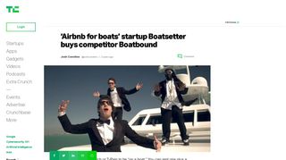 'Airbnb for boats' startup Boatsetter buys competitor Boatbound ...