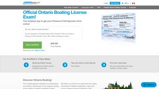 Get Your Ontario Boating License Online | BOATERexam.com®