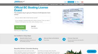 Get Your BC Boating License Online | BOATERexam.com®