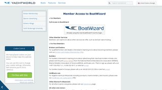Member Access to BoatWizard - www.yachtworld.com www ...