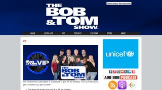 Try out VIP! - VIP | The BOB & TOM Show