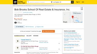 Bob Brooks School Of Real Estate & Insurance, Inc. 3931 S Sherwood ...