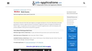 Bob Evans Application, Jobs & Careers Online - Job-Applications.com
