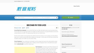 Bob Evans Pay stub & W2s - My HR News | An employee Web portal