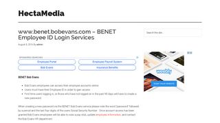 www.benet.bobevans.com - BENET Employee ID Login Services