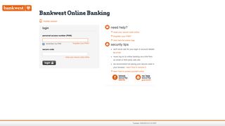 In online banking - Bankwest Online Banking