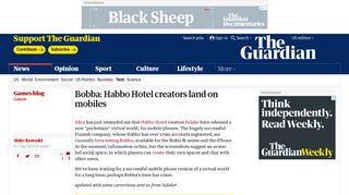 Bobba: Habbo Hotel creators land on mobiles | Technology | The ...