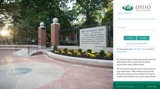 Login to Ohio University