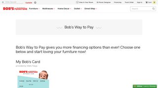 Financing Options | Bob's Discount Furniture
