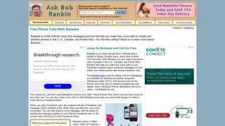 Free Phone Calls With Bobsled - Ask Bob Rankin