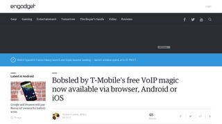 Bobsled by T-Mobile's free VoIP magic now available via browser ...